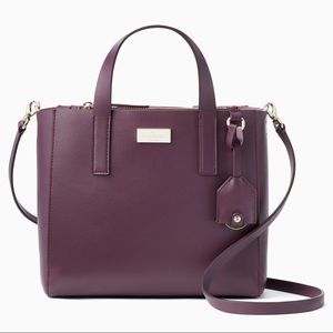 Kate spade mini nelle crossbody deep plum